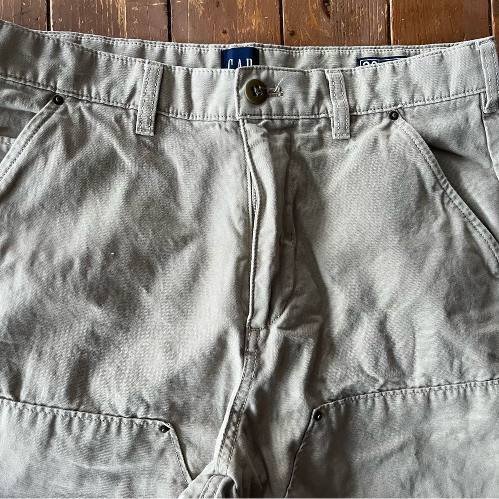 GAP Men's Carpenter Pants 30x30 Khaki Beige Relaxed Fit Workwear - Picture 5 of 9